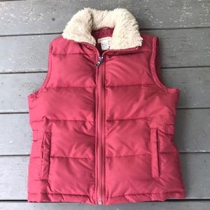 NWOT Maurices Pink/Coral Puffer Sleeveless Vest size medium-NEW!